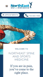 Mobile Screenshot of northeastspineandsports.com